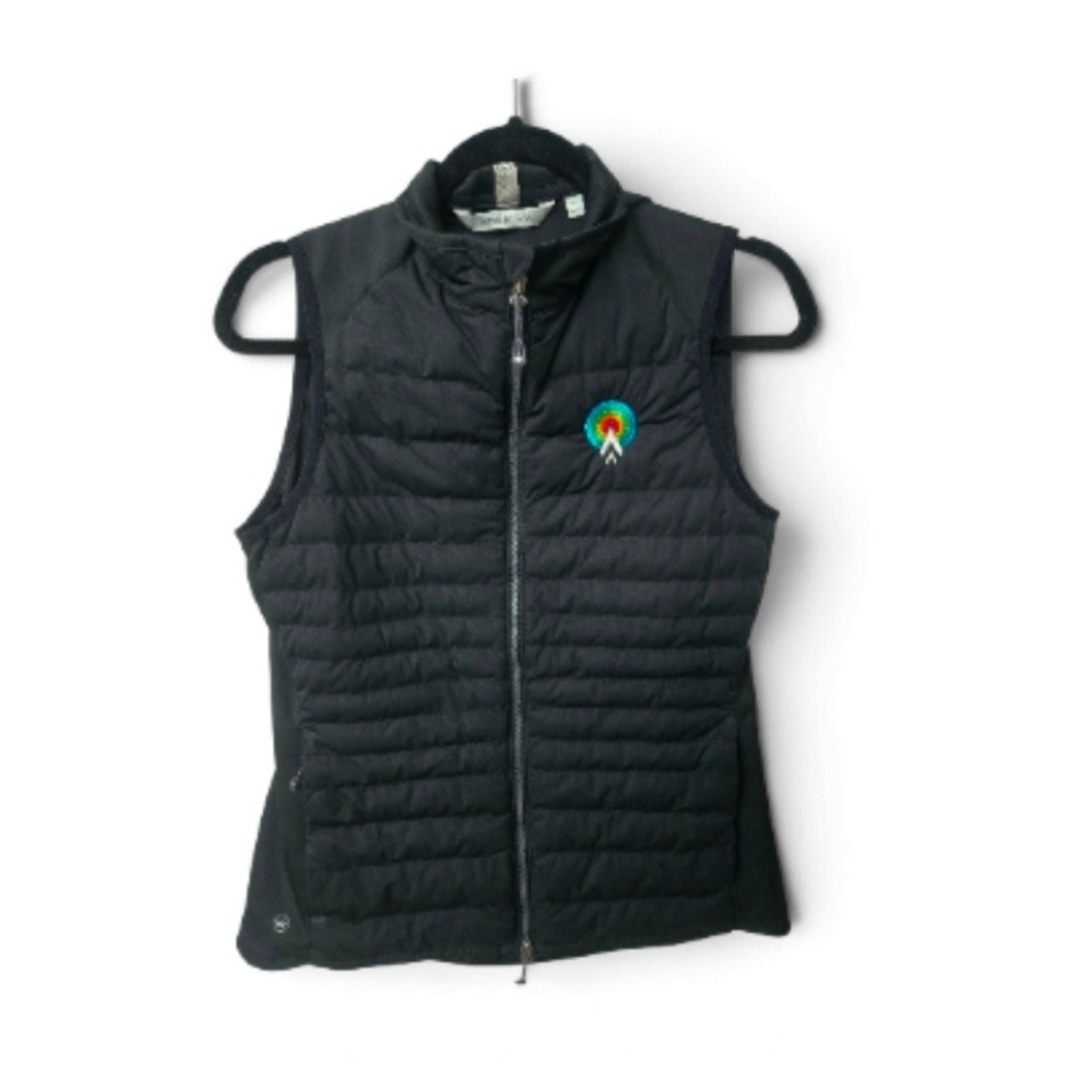 Peter Millar Puffer Vest Black Size Medium Womens Fuse Elite Hybrid Gorpcore